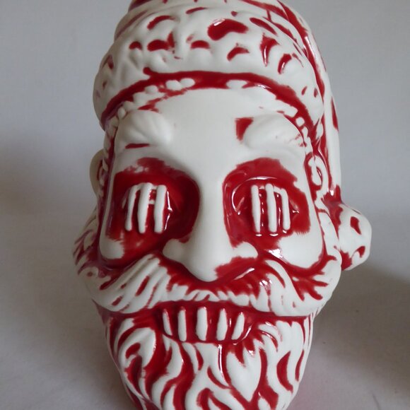NEW 2020 LOST TEMPLE TRADERS SHRUNKEN SANTA CLAUS HEAD CERAMIC TIKI MUG SET - Picture 10 of 13